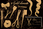 Hairdressing tools and accesories, a Decorative Illustration by Mrs.Swan_Design (Thumbnail 5 of 6)