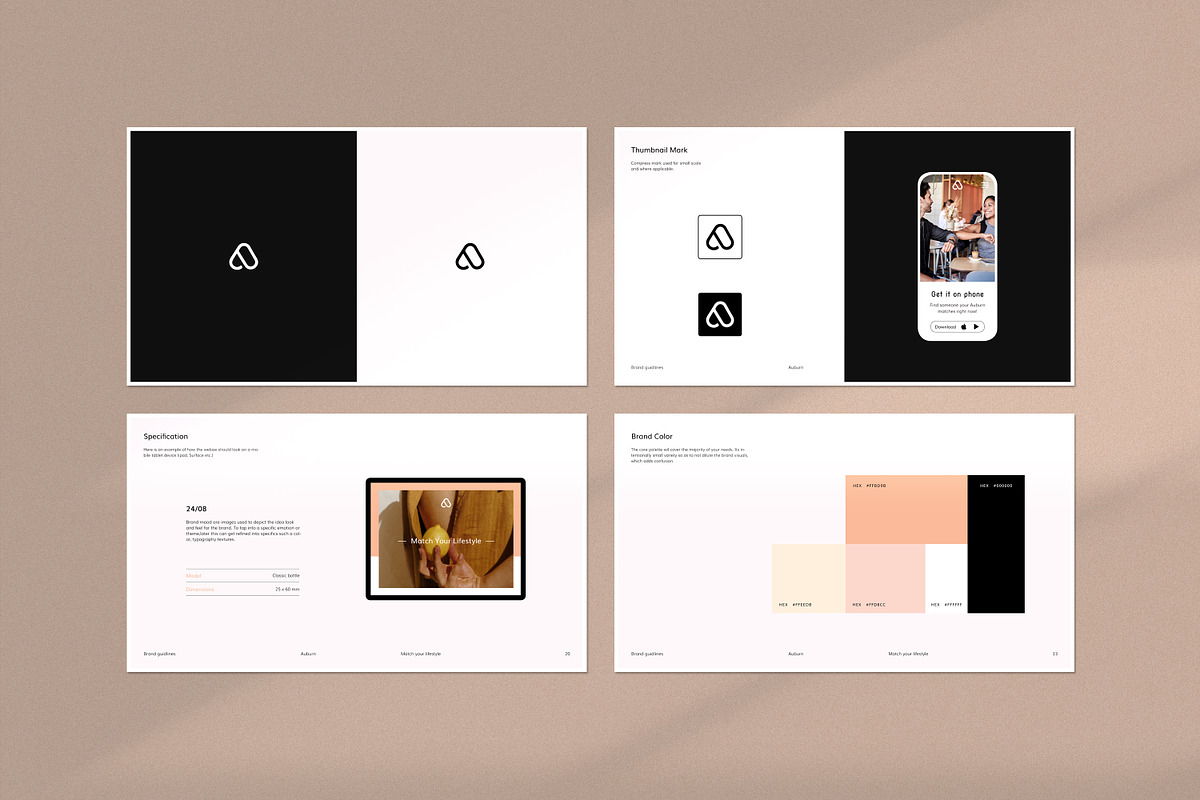 Auburn – Brand Guidelines, a Presentation Template by S A N D Y (Photo 6 of 10)