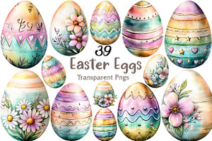 Colorful Easter Eggs Clip Art, an Illustration by Craft Nest