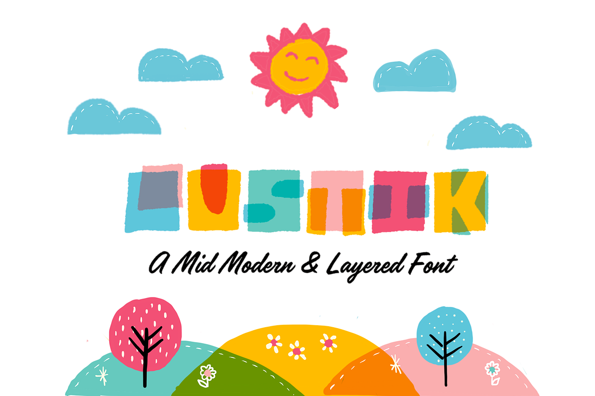 Lustik, a mid century font at 30%OFF, a Font by Francis Chouquet (Photo 6 of 9)