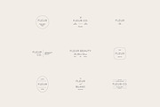 Fleur Minimal Logo Kit Ai Eps Psd, a Branding & Logo Template by Feel This (Thumbnail 10 of 13)