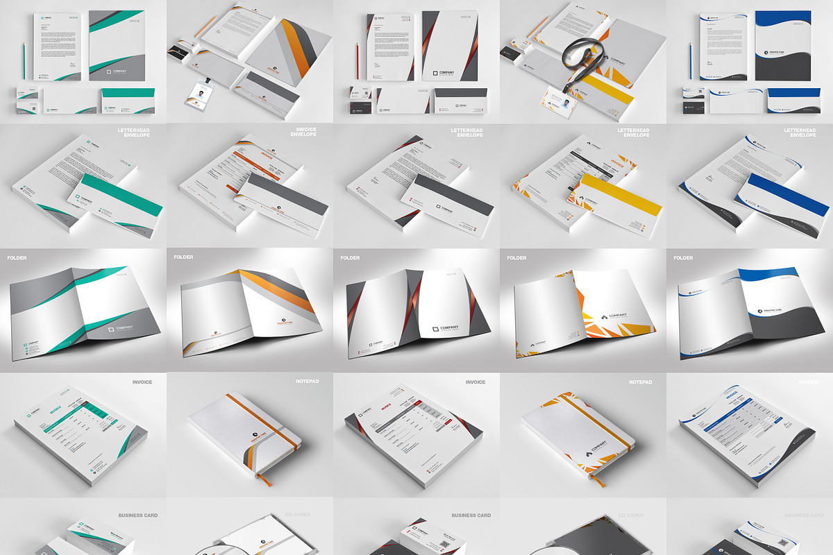 50 Corporate Identities Bundle, a Stationery Template by CodeGrape (Photo 5 of 7)