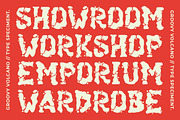 GF Volcano - Handdrawn Display Font, a Font by GroovyFontCo (Thumbnail 5 of 7)