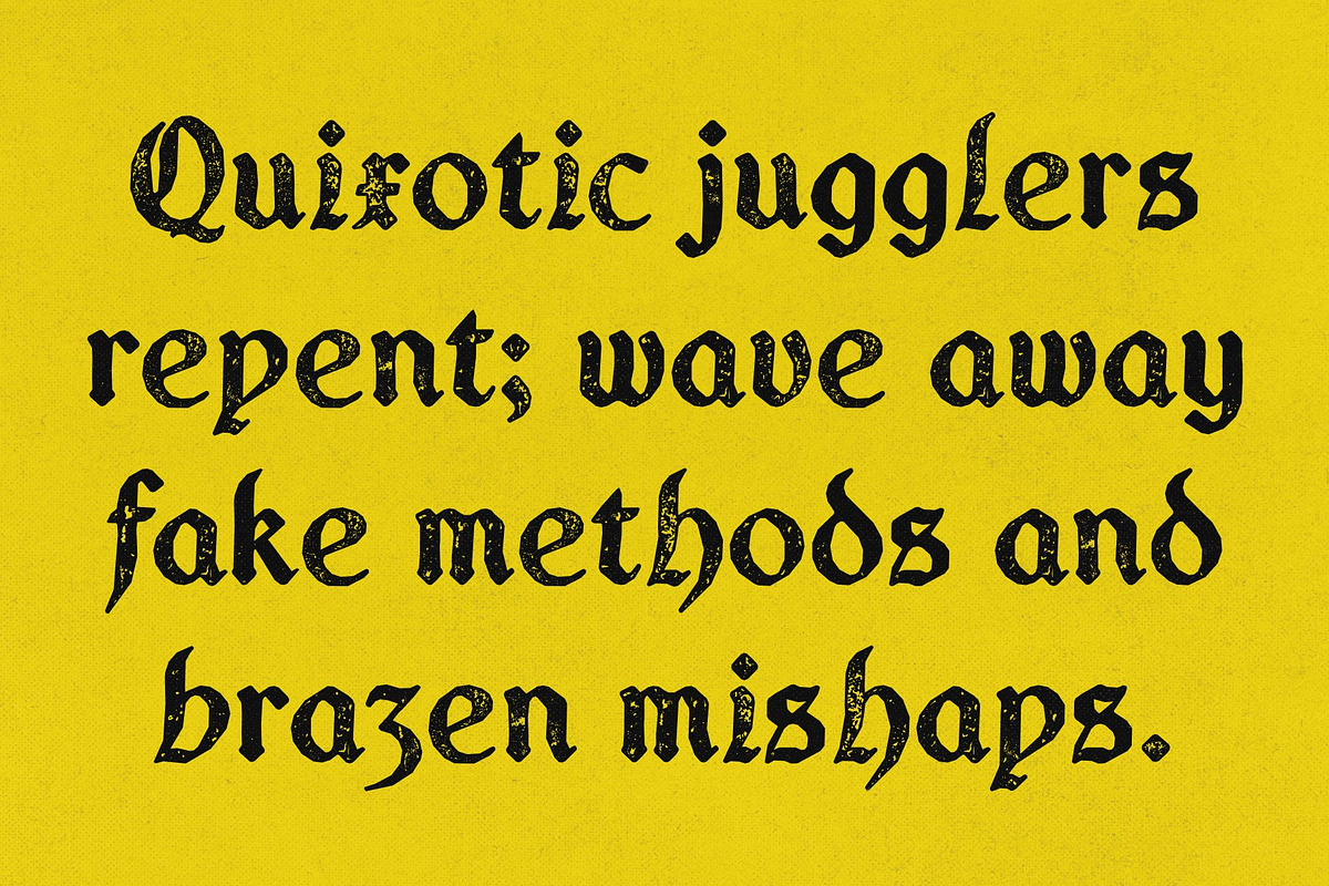 CS Quicker Stamp, a Blackletter Font by Craft Supply Co. (Photo 4 of 8)
