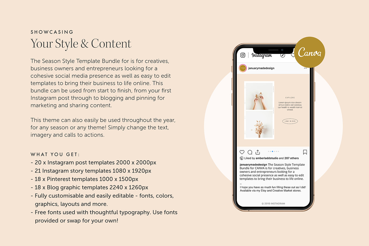 Season Style Social Template Bundle, a Social Media Template by January Made Design (Photo 7 of 12)