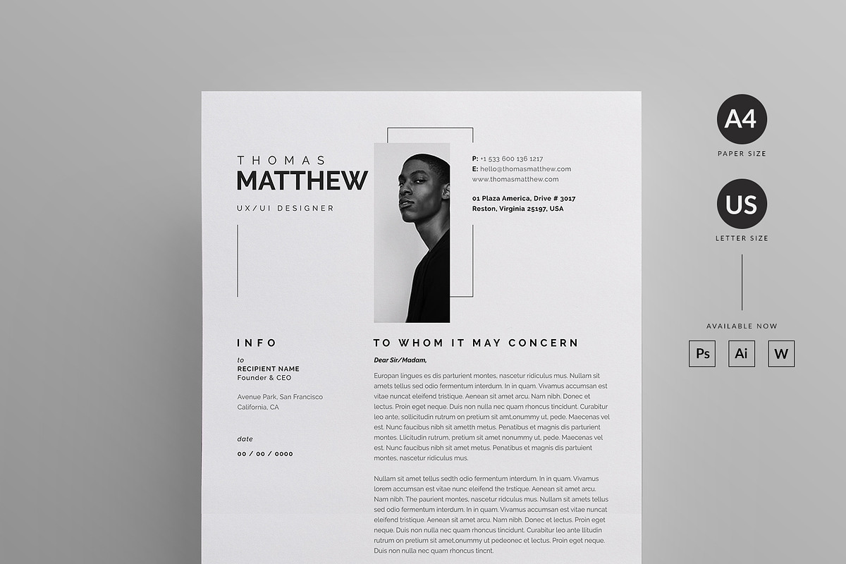 Resume/CV, a Resume Template by Reuix Studio (Photo 3 of 5)