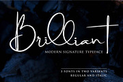 Brilliant - 3 Signature Font, a Script Font by din-studio.com (Thumbnail 1 of 9)