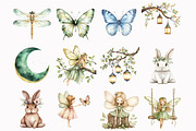 Fairy Woodland Clipart, an Illustration by Design Market (Thumbnail 4 of 5)