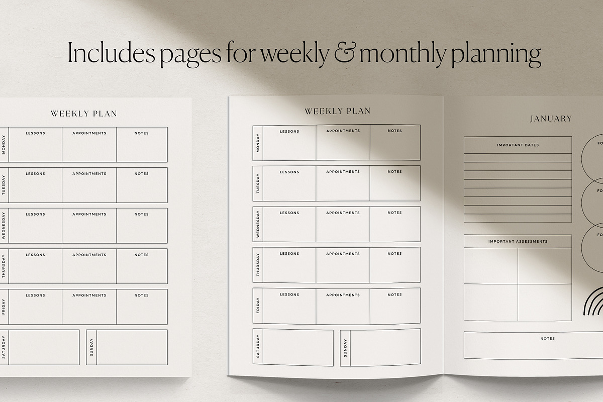 Homeschool Planner Canva, a Presentation Template by HelloKarla (Photo 3 of 6)