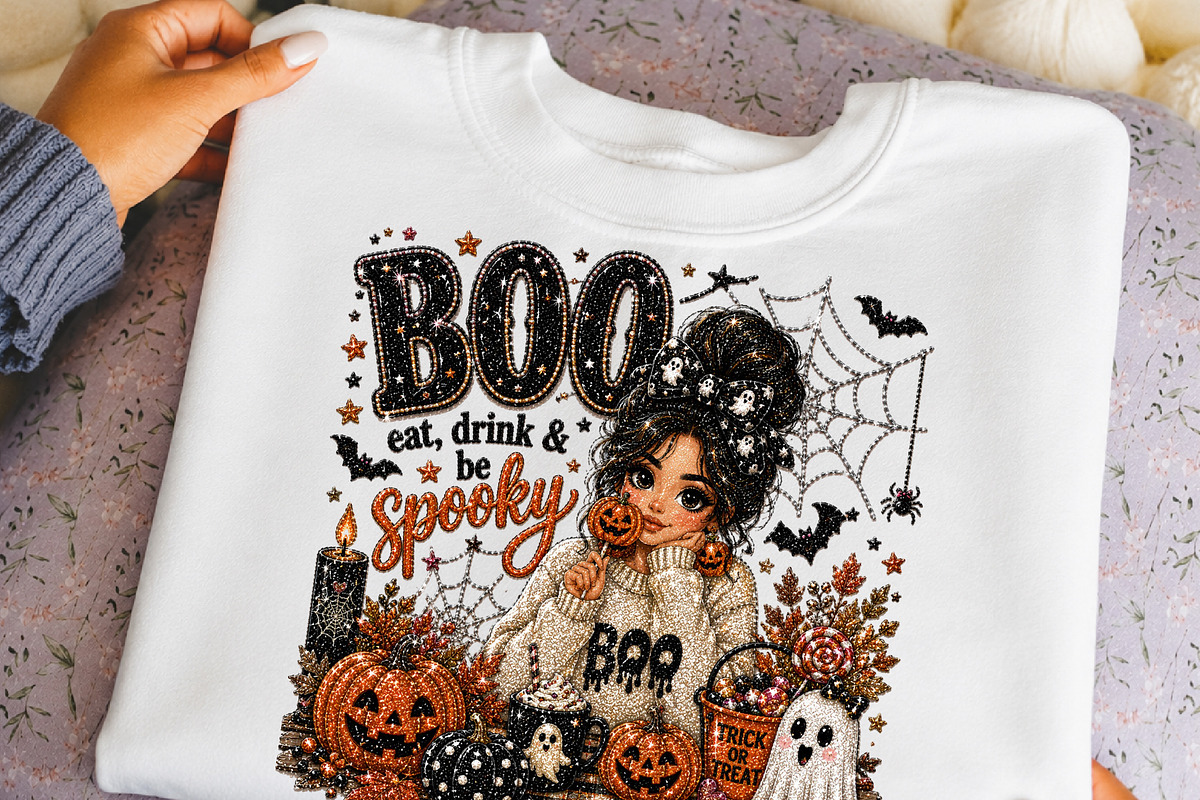 Halloween Boo Girl Glitter SpookyPNG, an Object Illustration by DreamCafeArt (Photo 6 of 6)