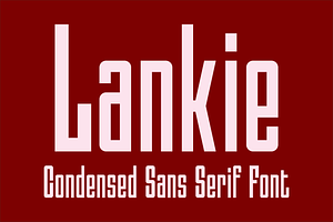Lankie - Condensed Sans Serif Font