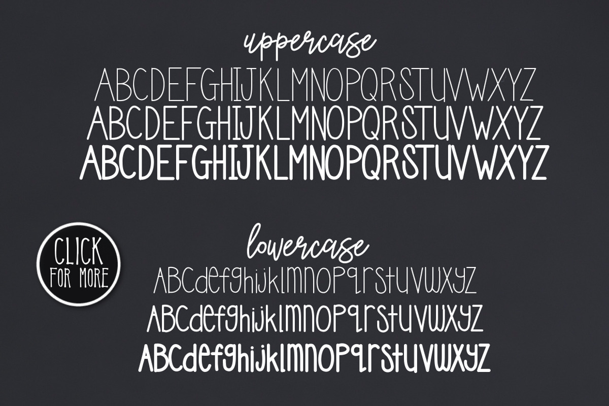 Milk & Cookies a Simple Typeface preview 2