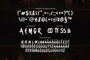 Dreadfory - Horror And Scary Font