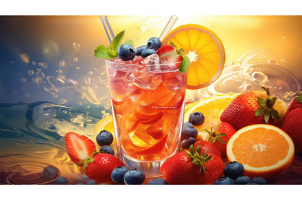 background fruit cocktail drink, a Food & Drink Photo by pikepicture