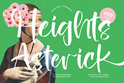 Heights Asterick Modern Handwritten, a Script Font by stylishtype.co (Thumbnail 1 of 15)