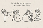 Whimsical Wedding Clipart, an Object Illustration by Teresa Art Store (Thumbnail 9 of 11)
