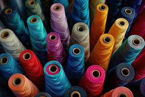 Cotton threads background, a Photo by AlyaAnd