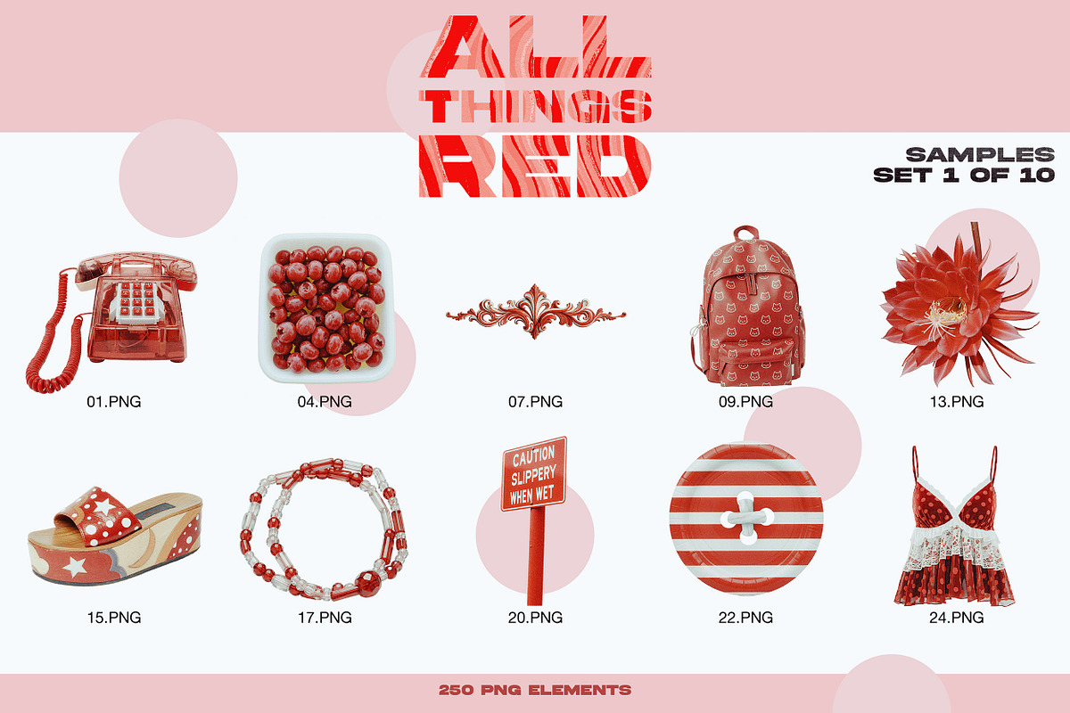 ALL THINGS RED: 250 PNG Elements, an Object Graphic by Megan Aili Designs (Photo 3 of 17)