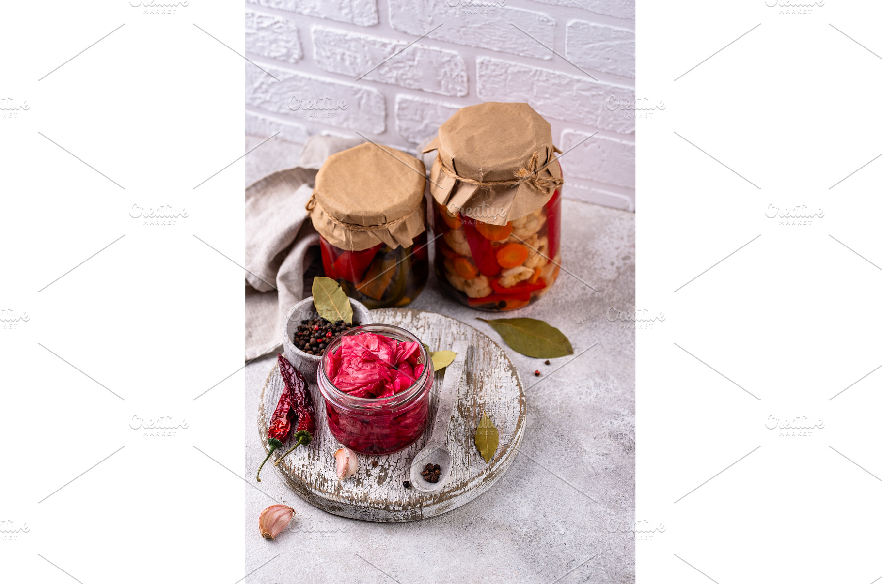 Healthy homemade fermented food in, a Food & Drink Photo by Yulia Furman
