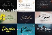Artistic Font Bundles, a Script Font by Stripes Studio (Thumbnail 4 of 6)