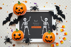 Small Halloween Themed Frame Mockup, a Product Mockup by Designer Dude