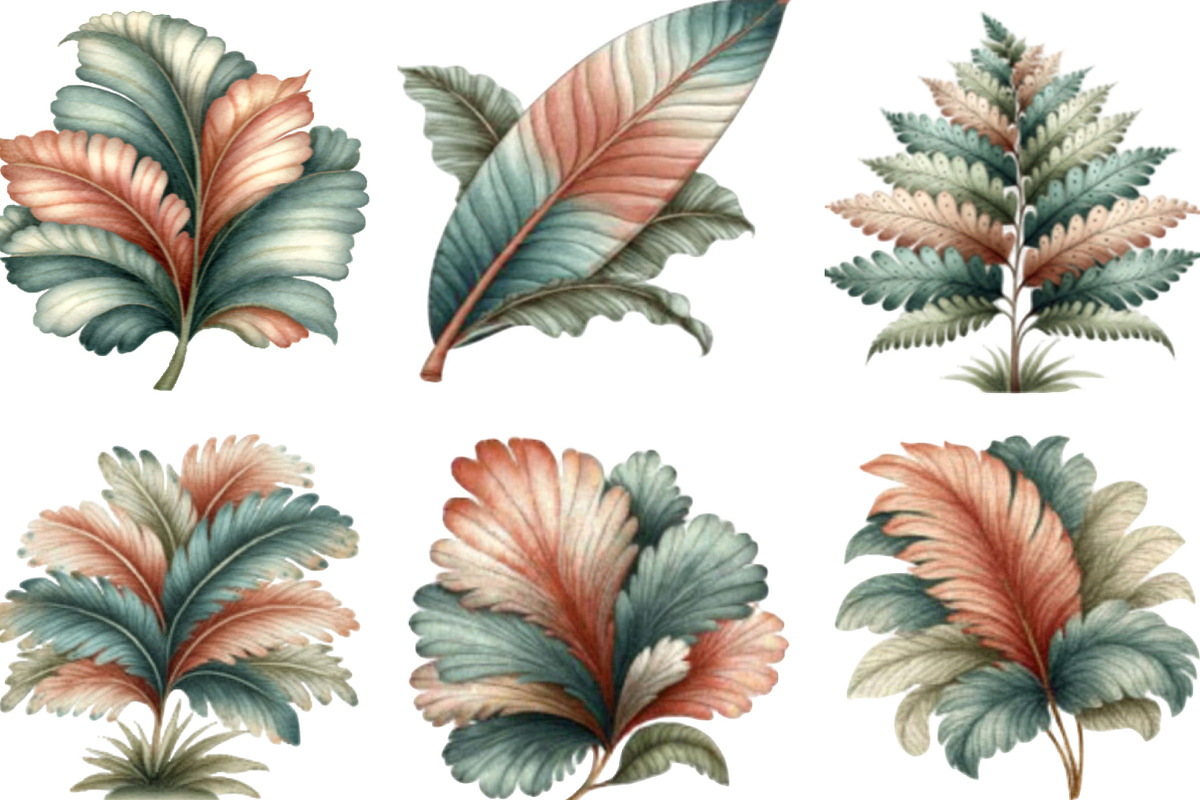 Whimsical Summer Tropical Leaf, an Illustration by Designking (Photo 3 of 5)