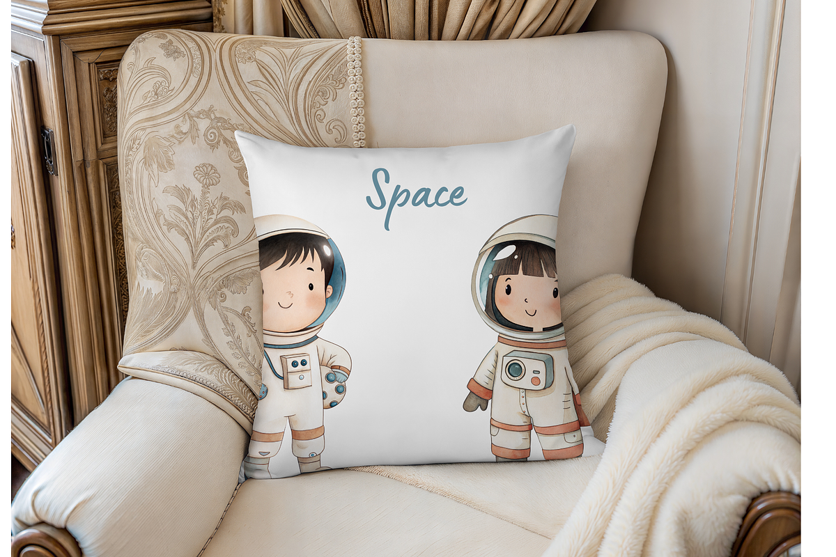 Outer Space Watercolor Clipart, an Illustration by MockupWizard (Photo 5 of 5)