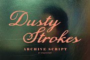 Dusty Strokes Archive Vintage Script, a Script Font by Struvictory.art (Thumbnail 1 of 9)