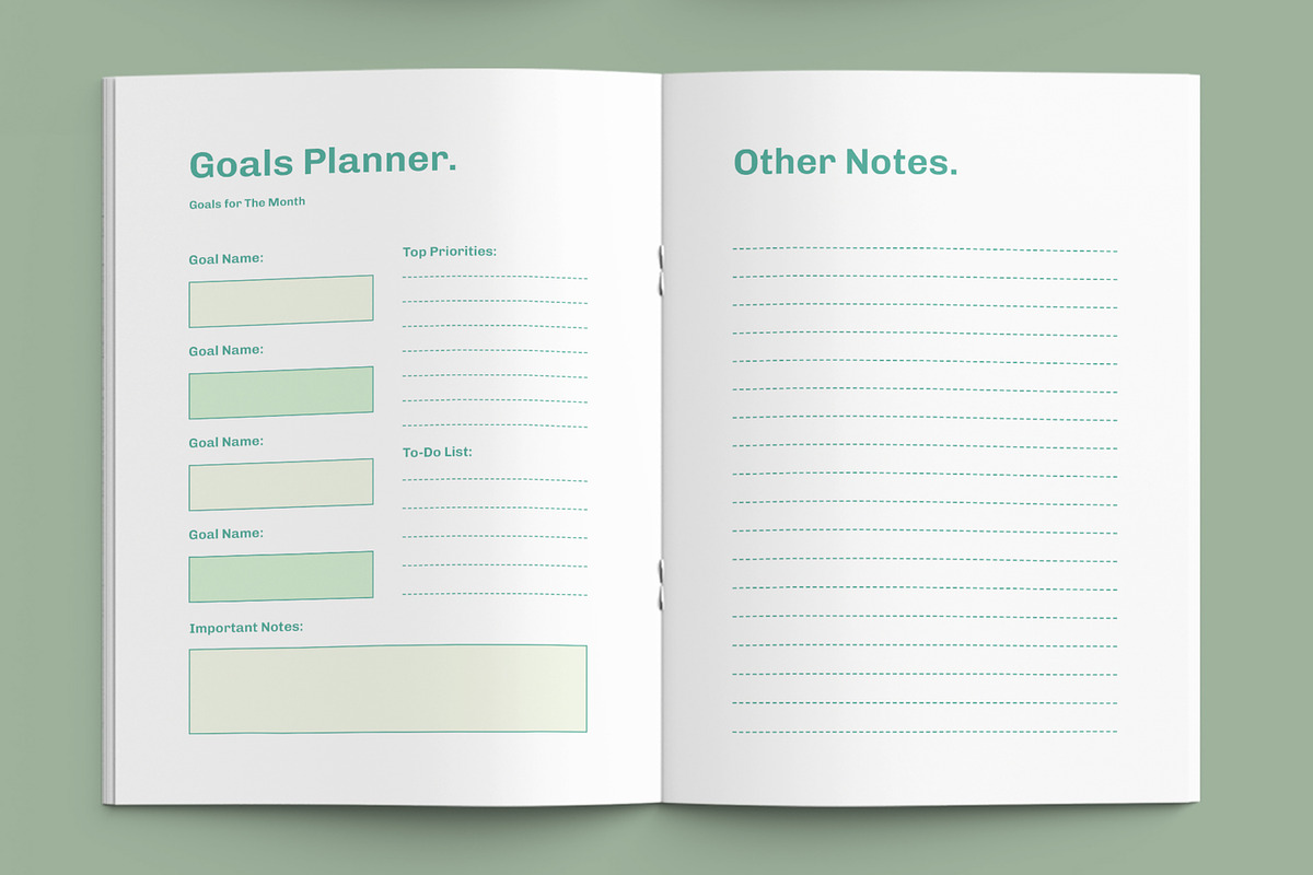 Productivity Daily Planner Template, a Stationery Template by ContestDesign (Photo 6 of 6)