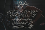 Digterra, a Script Font by pineungtype (Thumbnail 6 of 7)