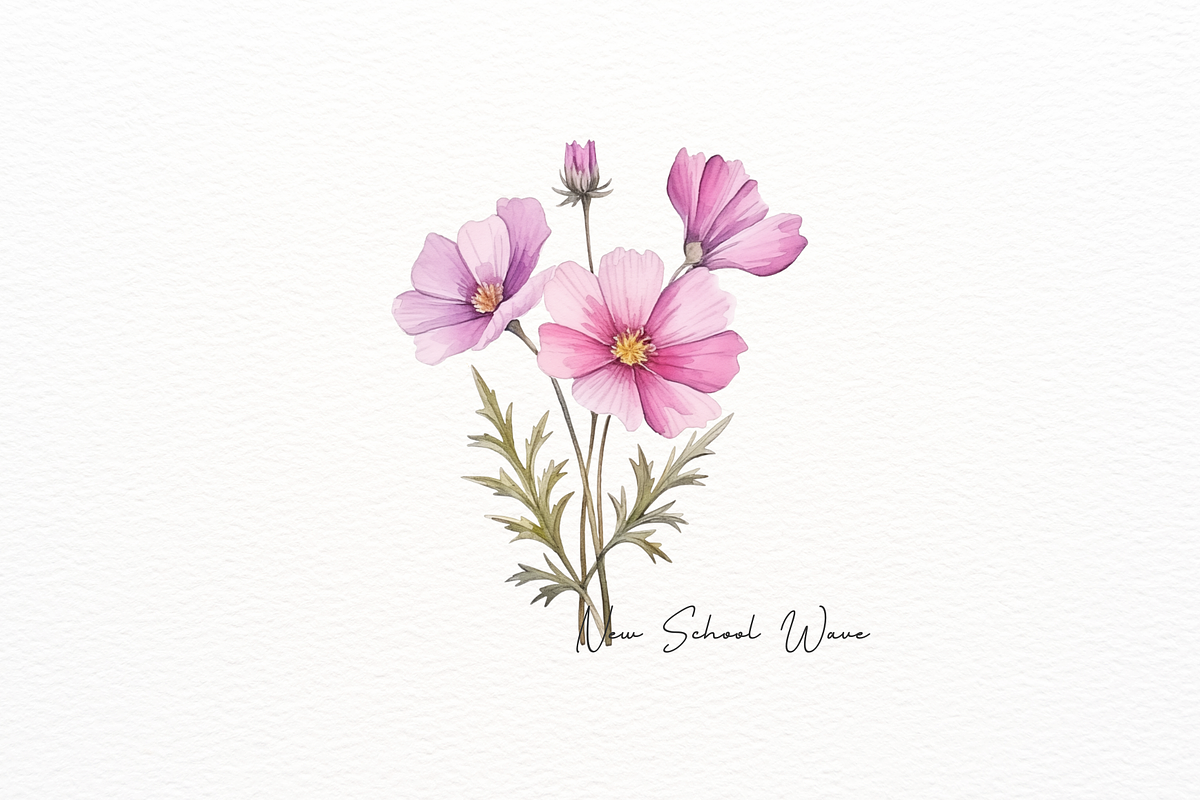 Watercolor Medicinal Flowers Clipart, a Decorative Illustration by New-School-Wave (Photo 3 of 5)