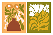 Trendy abstract flowers posters set, a Background Graphic by Good Studio (Thumbnail 5 of 13)