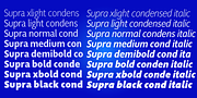 Supra Condensed, a Sans Serif Font by Wiescher-Design (Thumbnail 4 of 7)