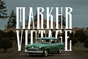 Markhr Serif Vintage Display Font, a Serif Font by Maulana Creative (Thumbnail 1 of 8)