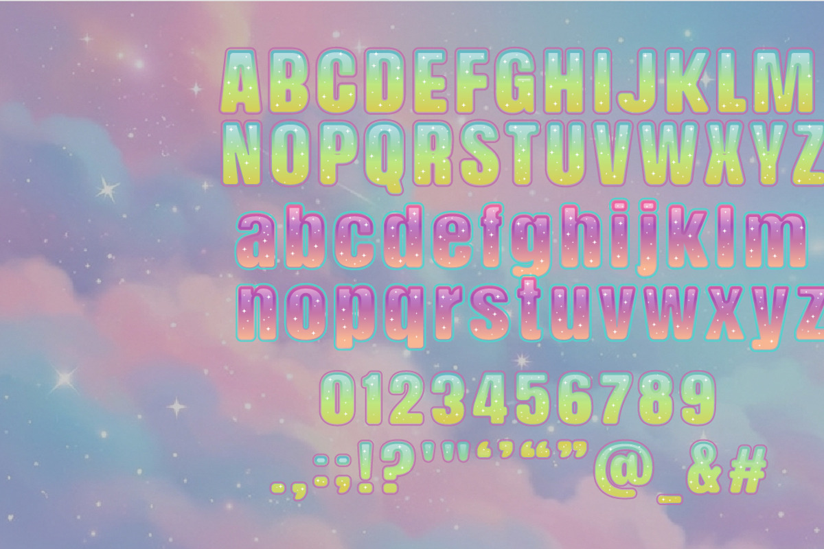 Dreamy glitter, a Sans Serif Font by Rashdrawn (Photo 2 of 7)