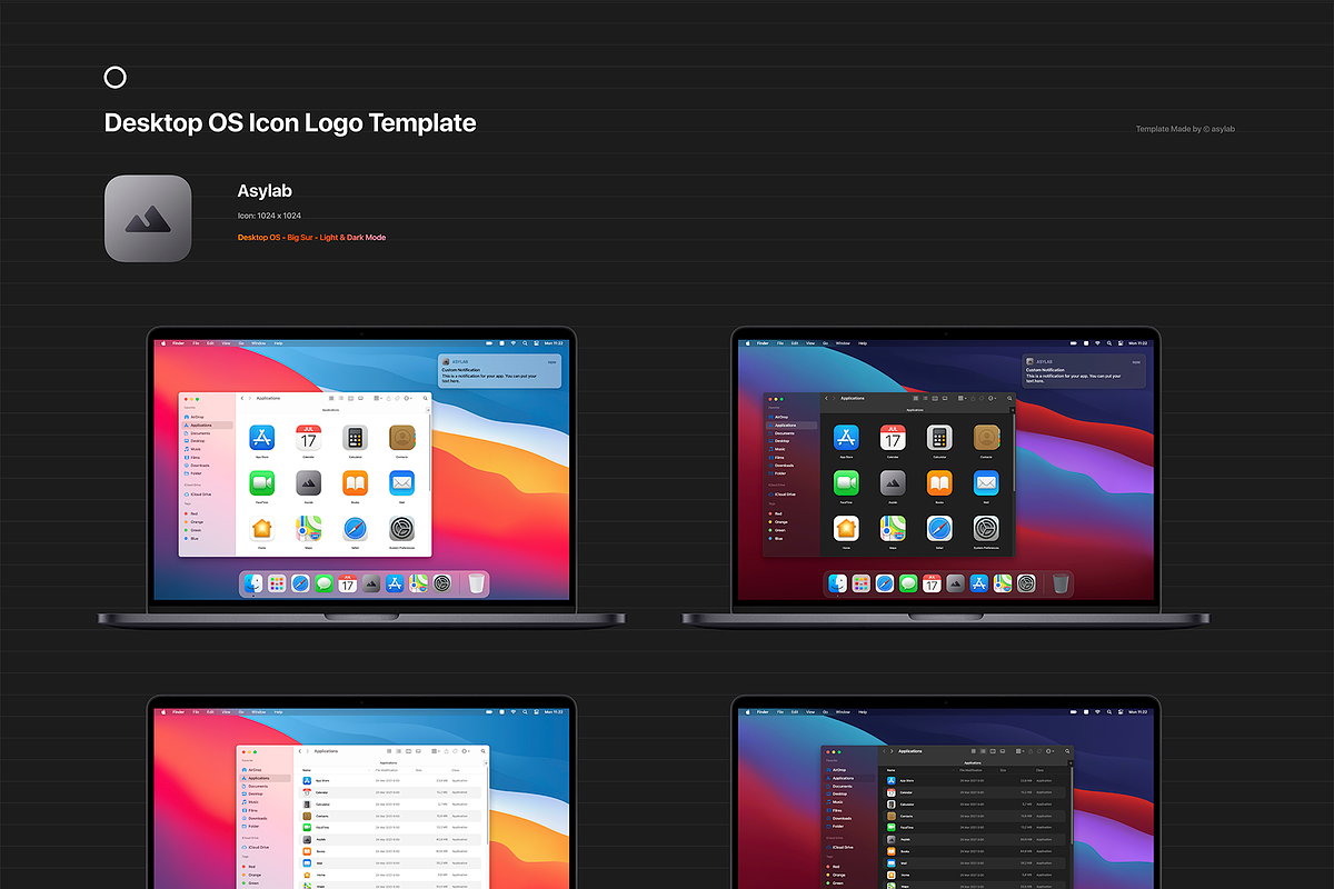 OS Icon Template Mockup - PSD, a Mac Mockup by Asylab (Photo 8 of 35)
