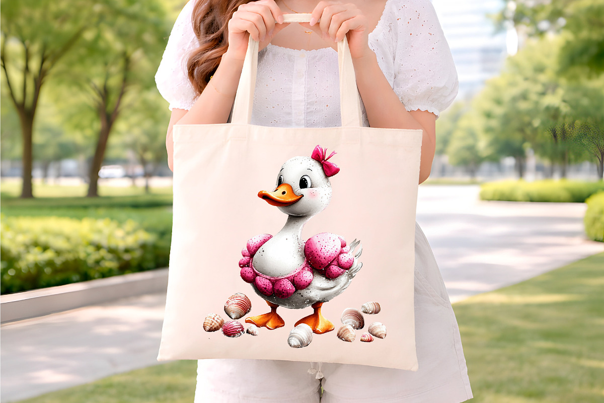 whimsical summer goose clipart, an Illustration by GatewayDesign (Photo 8 of 9)