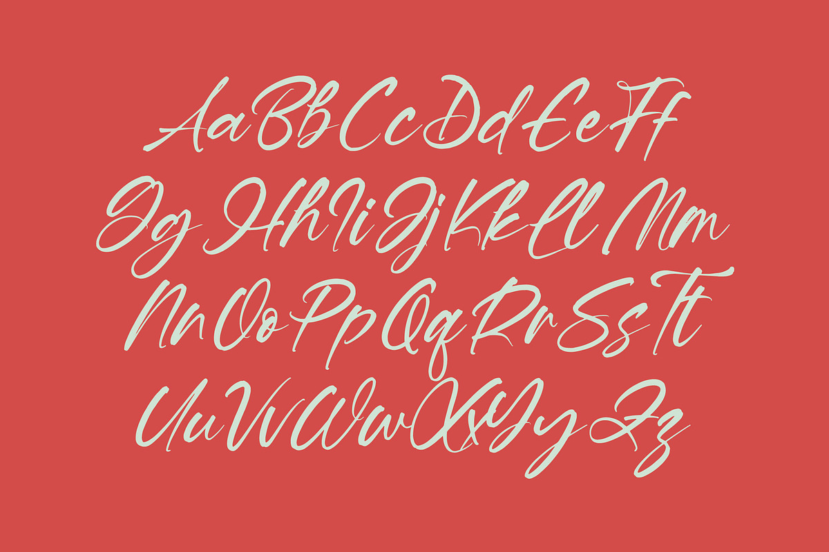 Hevling Justien Bold Brush Font, a Script Font by Letterena Studios Script (Photo 11 of 15)