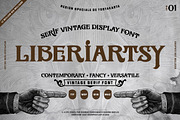 Liberiartsy Vintage Font, a Serif Font by RMPL.std (Thumbnail 1 of 4)