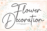 Flowers Decoration | Script Font, a Handwritten Font by Scratchones (Thumbnail 1 of 8)