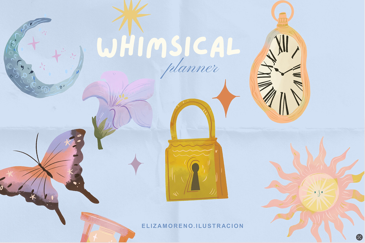 Whimsical Planner 25 magical sticker, an Illustration by Cocoa studio by Eliza M (Photo 3 of 3)