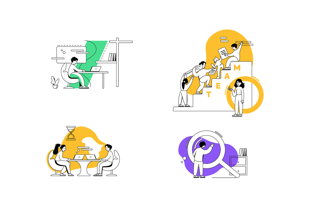 Business Teamwork Illustration Set, a Work Illustration by Shakuro (Photo 10 of 10)