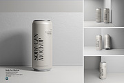 High Quality Soda Can Mockup Set, a Product Mockup by Graphic_world89 (Thumbnail 1 of 5)