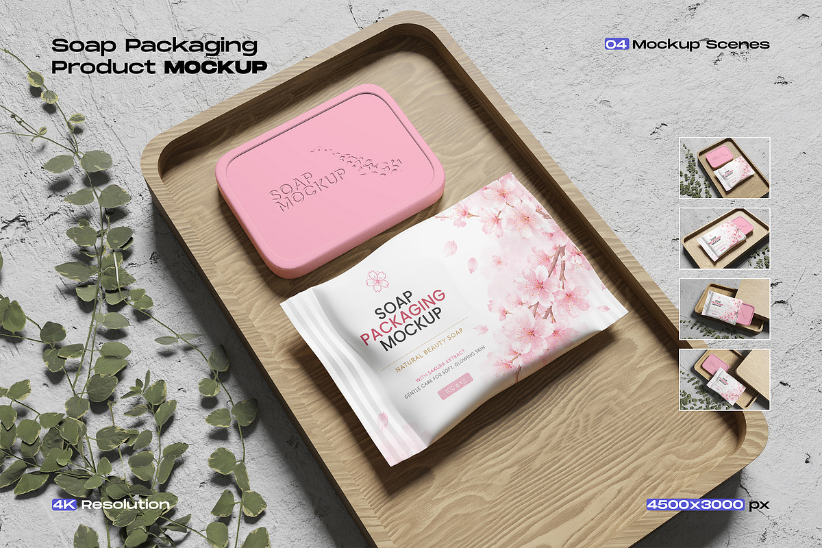 Soap Packaging Mockup for Product, a Packaging Mockup by My Code Std (Photo 1 of 5)