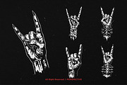 10 Bundle Dark Art Metal Hand Sign, an Illustration by Morspective (Thumbnail 5 of 7)