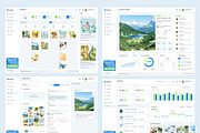 Social Media Analytics Dashboard, an UI Kit Template by peterdraw (Thumbnail 6 of 7)