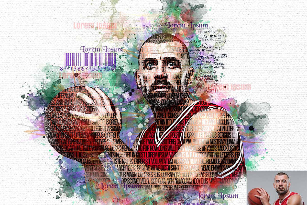 Watercolor Typography FX, an Action Add-On by Studio Retouch (Photo 5 of 13)