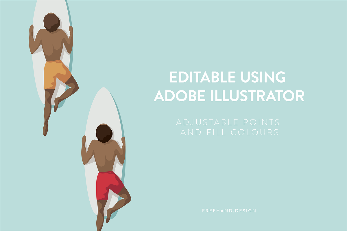 The Dudes - Surfer Illustrations, an Illustration by freehand design (Photo 6 of 7)