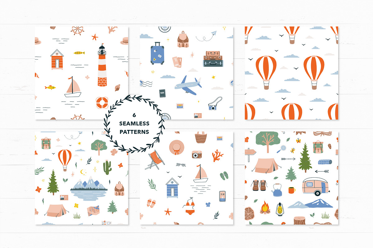 Travel Illustrations & Patterns, an Illustration by Redchocolate (Photo 6 of 9)