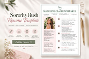 Sorority Rush Resume Canva Template, a Resume Template by Moeen (Thumbnail 2 of 8)